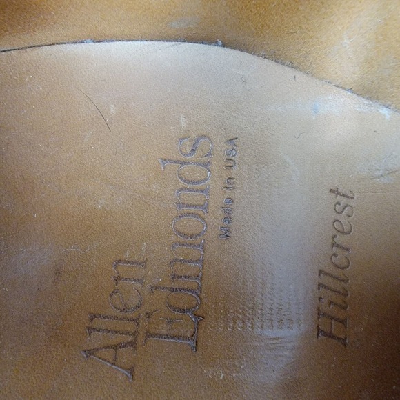 Allen Edmonds Mens Hillcrest Leather Bicycle Toe Oxfords Lace Up Shoes Size 11 D - Picture 7 of 8